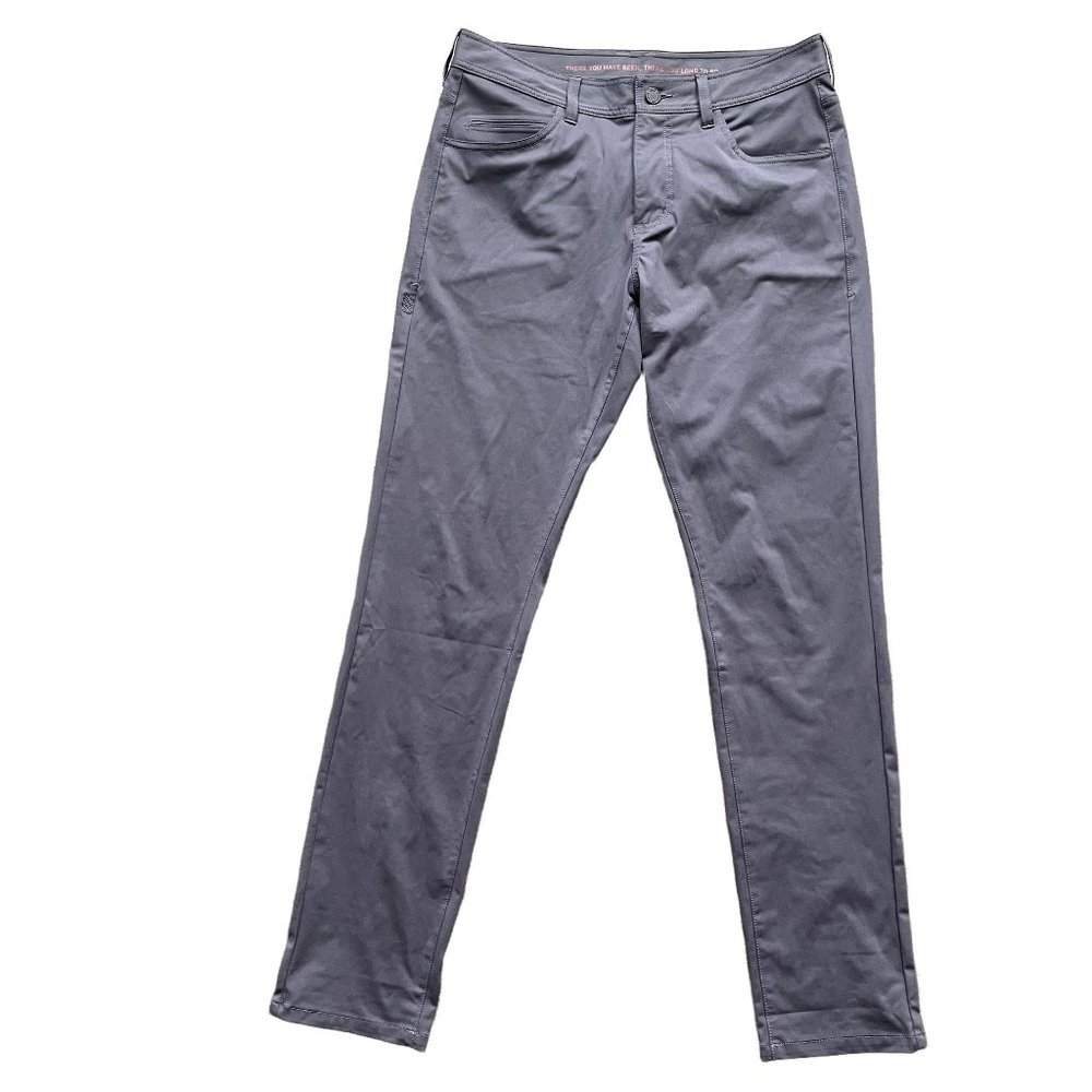 RHONE Men's Slim Stretch Pants - Slate Gray